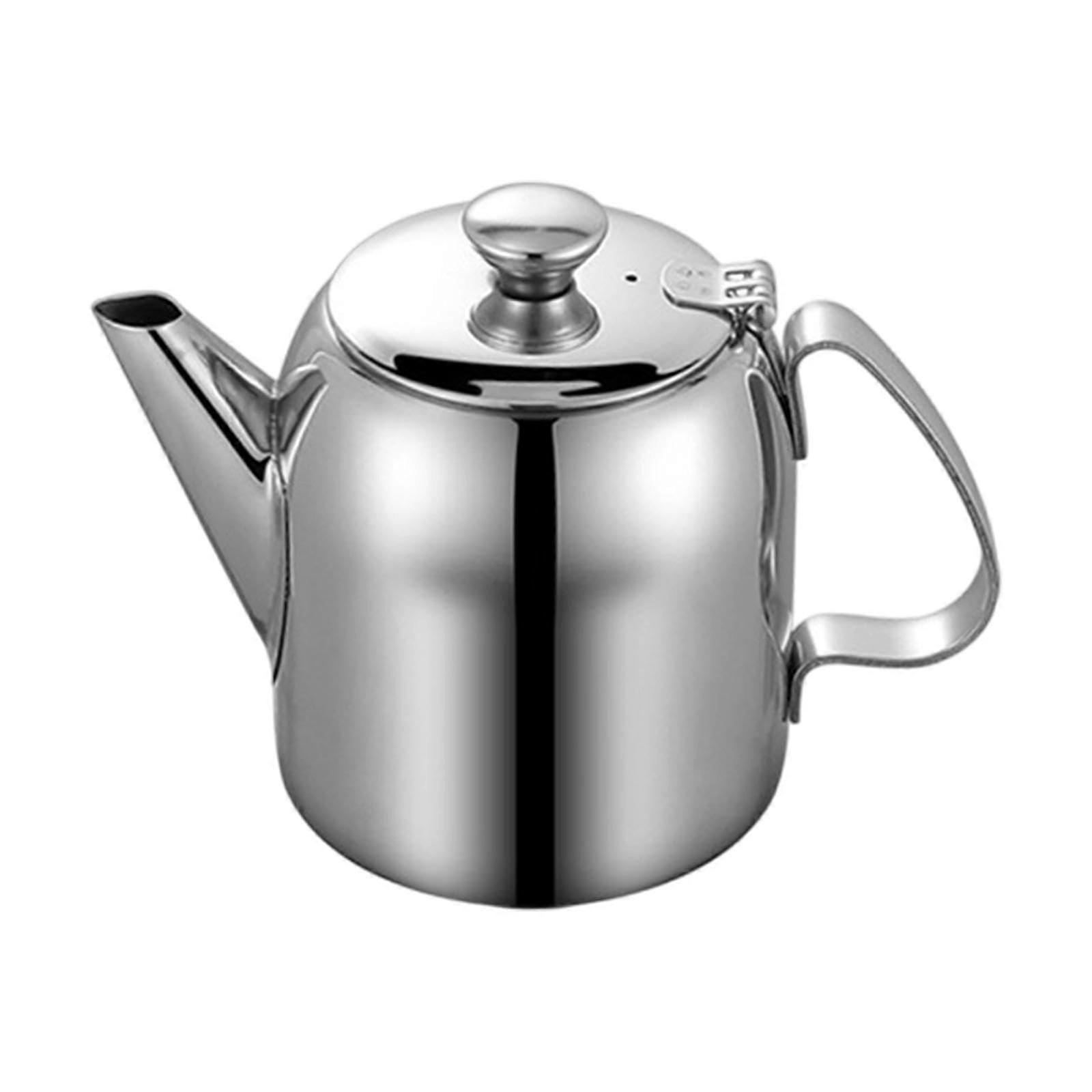 Stainless Steel Teapot and Iced Tea Pitcher, Multi Function, Hot Cold Beverage Carafe for Indoor