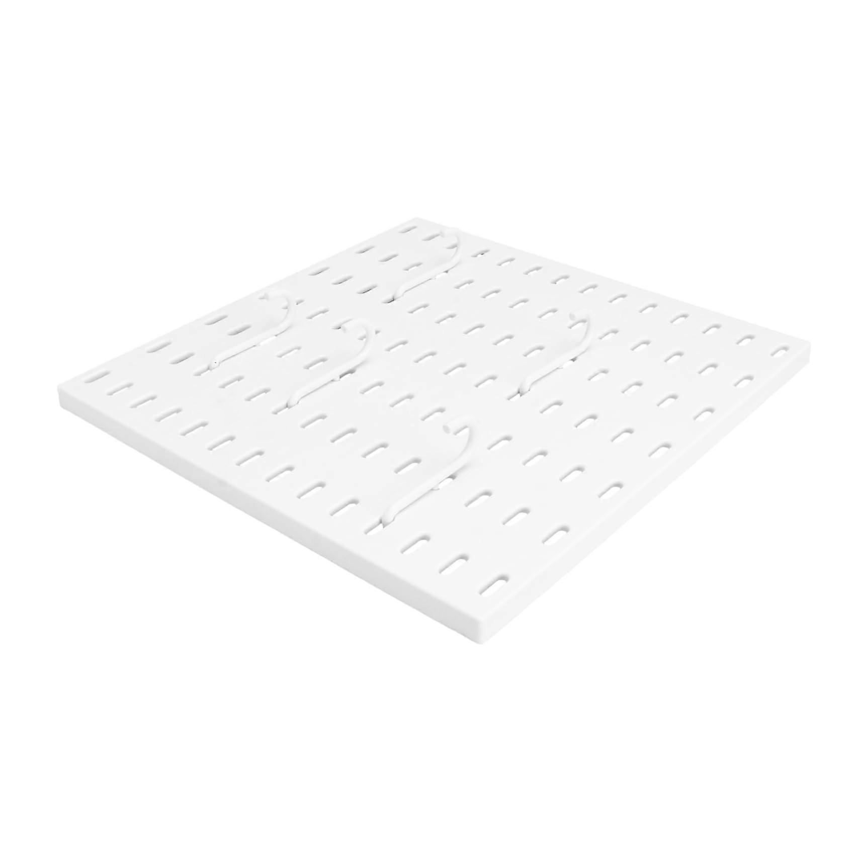 Pegboard Organizer for Kitchen and Bathroom Wall Mounted Storage Rack with Hooks and Shelf