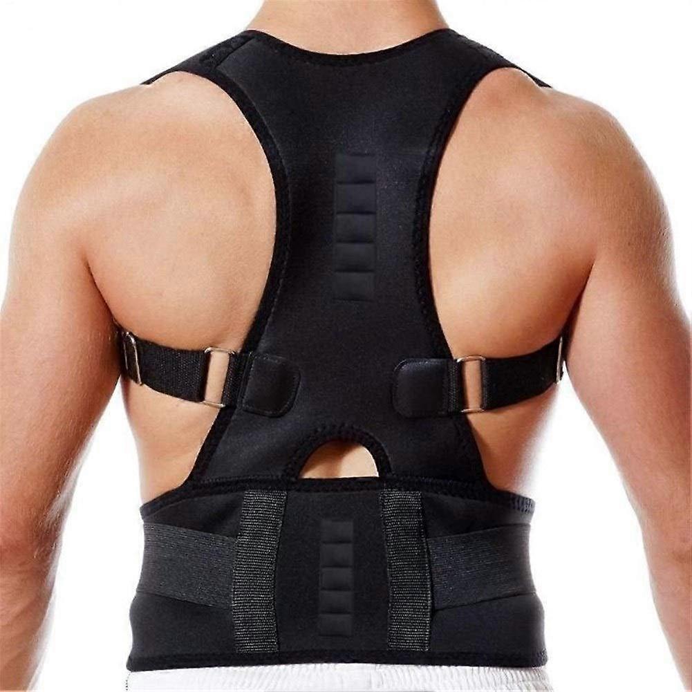 Large Pink Posture Corrector Back Support Brace with Adjustable Shoulder Alignment for Men and Women