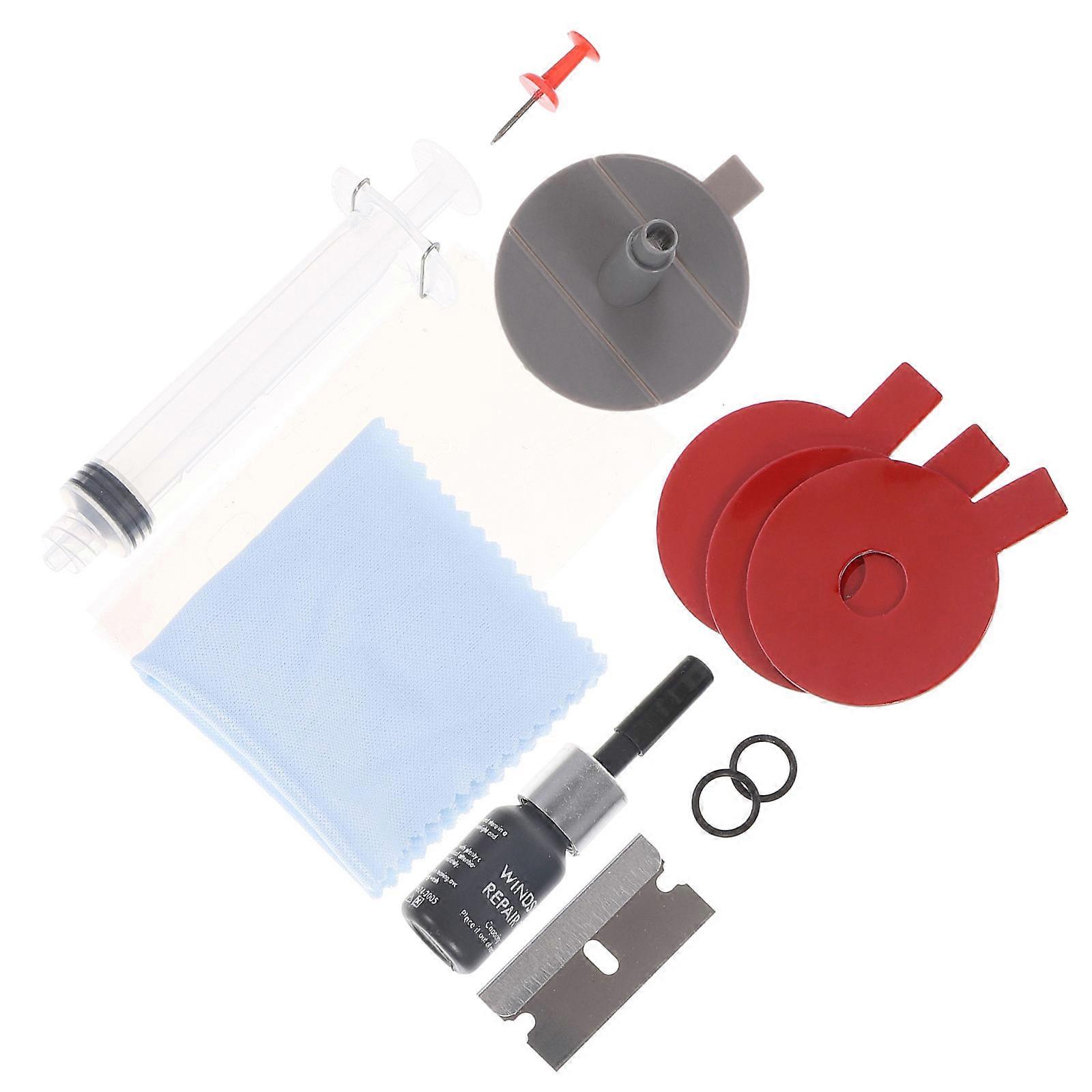 Car Window Glass Repair Kit for Cracked Windshield 1Set Complete