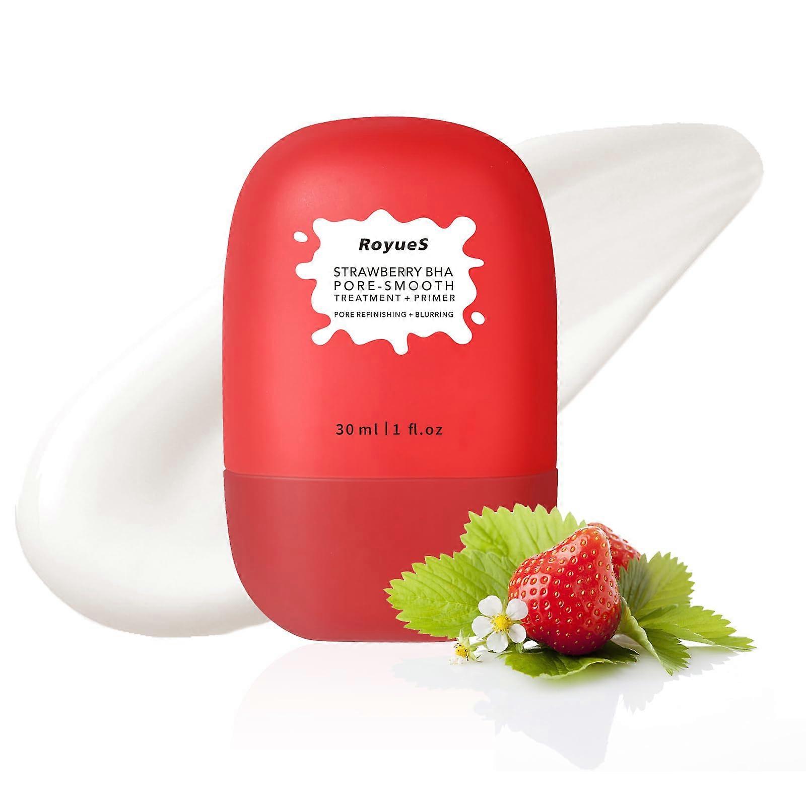 Strawberry Face Primer Pore Minimizing Hydrating Makeup Base with Oil Control 1 Fl Oz