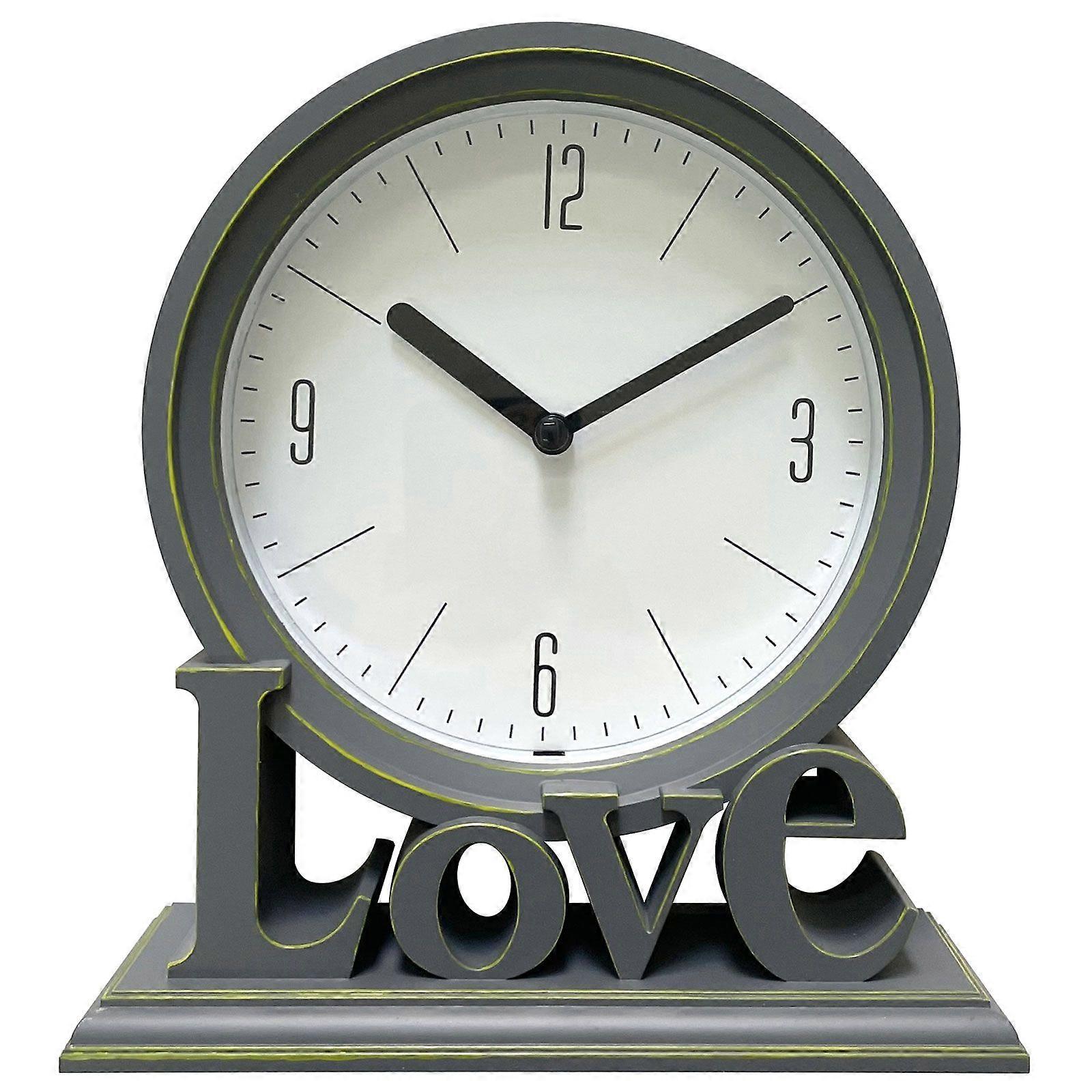 Love Desktop Clock Silent Non Ticking  Simple Small Digital Clock