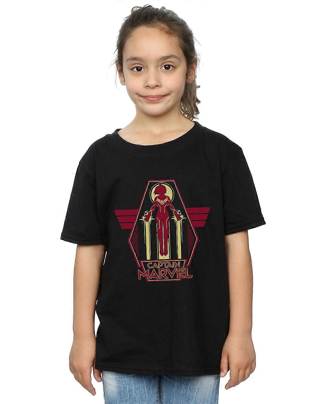 Marvel Girls Captain Marvel Flying Warrior T-Shirt