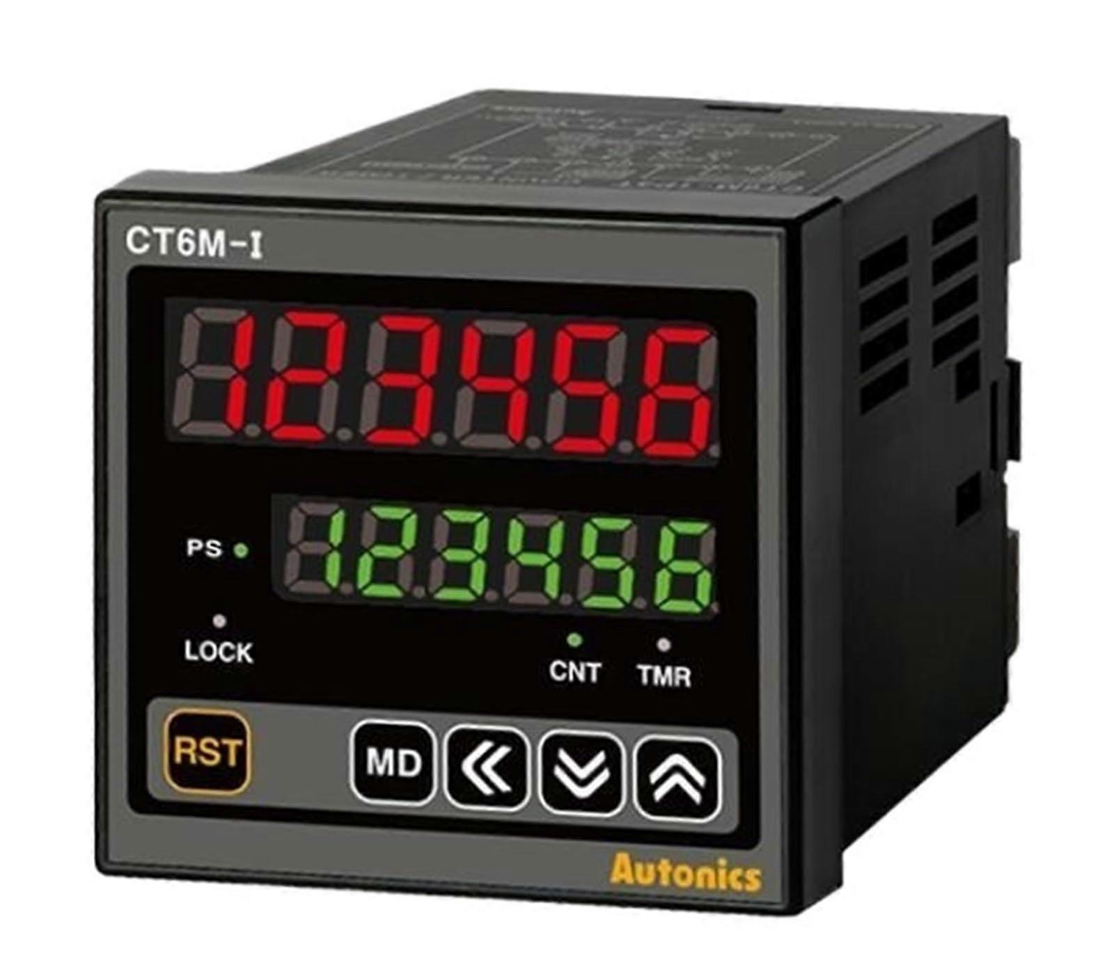 Digital Timer Counter 6Digit LED, Panel Mount, Large Display, PNP/NPN Input, 2448VDC/24VAC