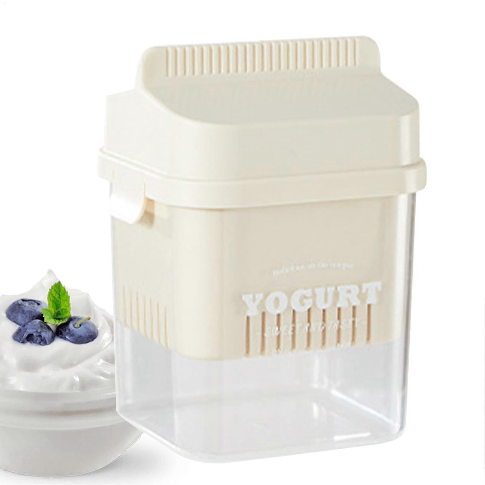 Yogurt Strainer with Lid, Large Capacity Fine Mesh Cheese Strainer Basket for Smooth Texture