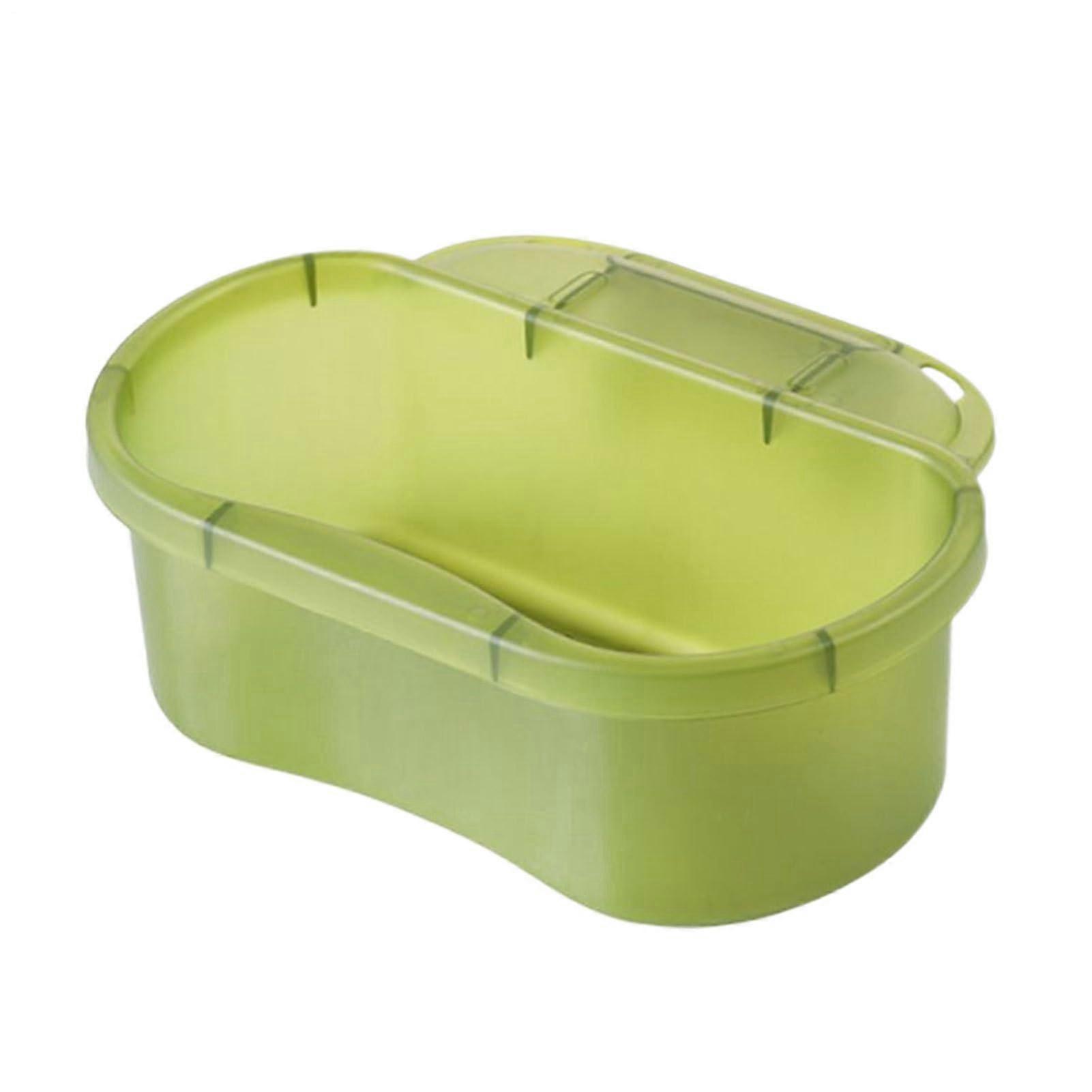 Sink Strainer Basket Corner Kitchen Filter No Drilling Rustproof Drain Rack for Home Restaurant Green