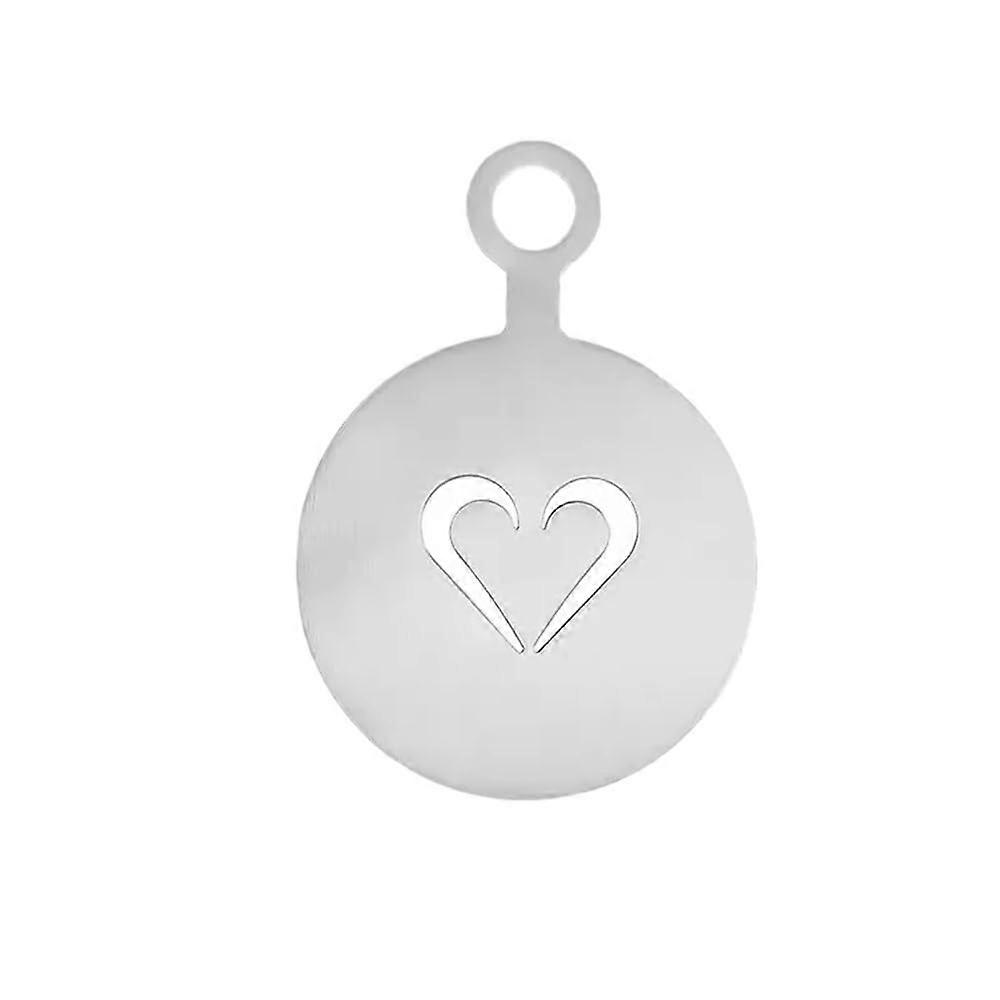 Stainless Steel Latte Art Stencil with Latte Needle, Interchangeable Coffee Decorating Tool B Style