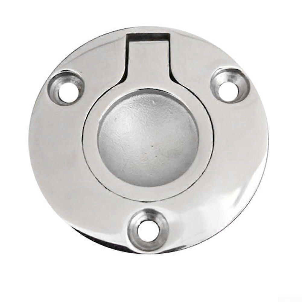 Stainless Steel Ring Pull Handle 50mm Round Flush Mount Cabinet Pull for Door Cupboard Boat