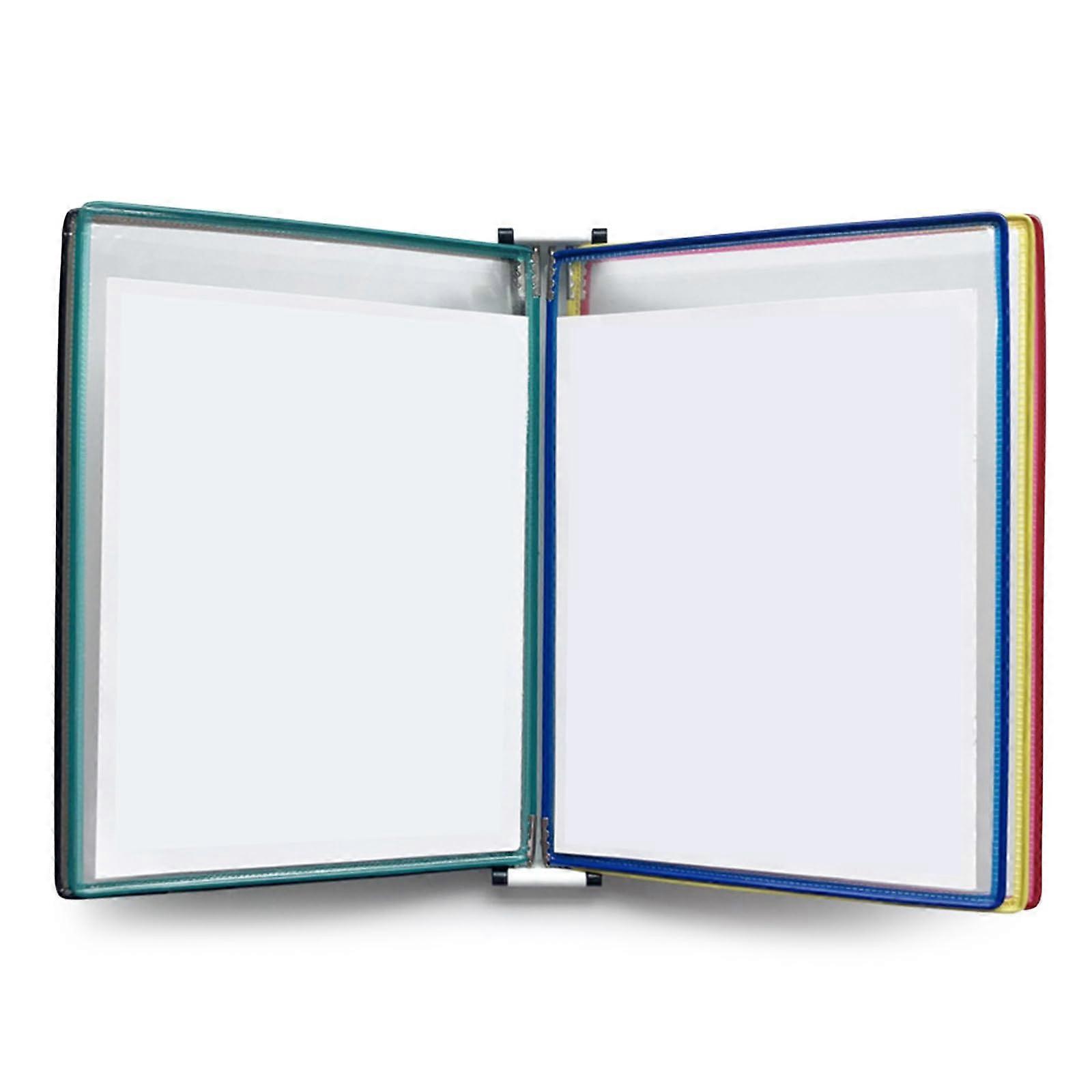 5 Pocket Wall Mounted File Organizer for Warehouse with Clear EasyLoad Pockets and Fast Document Access