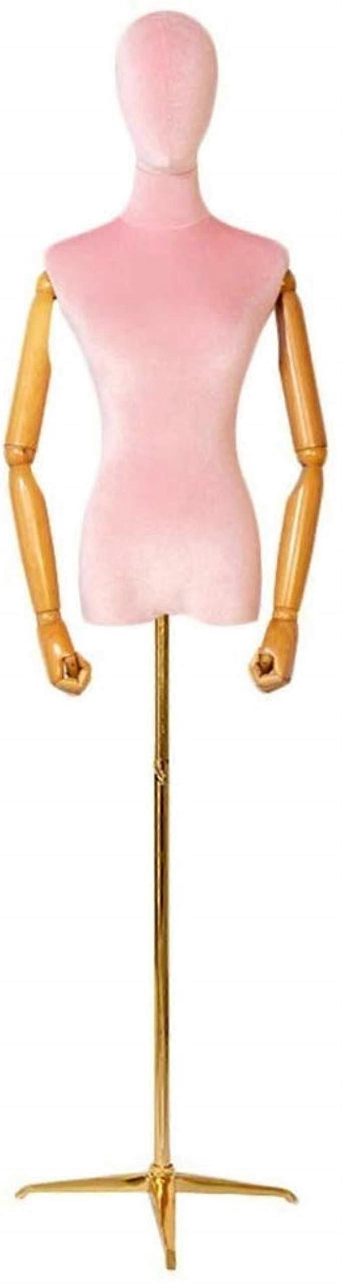 Adjustable Dress Form Mannequin with Precise Fitting Support for Sewing and Garment Display Pink