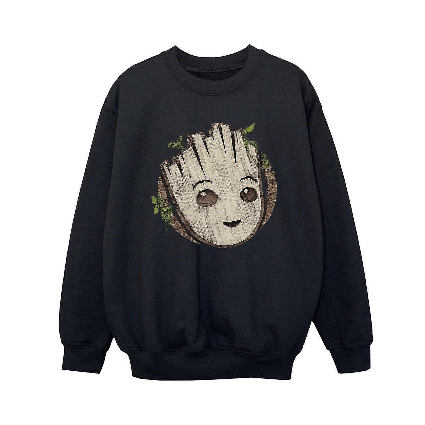 Marvel Boys I Am Groot Sudadera de cabeza de madera