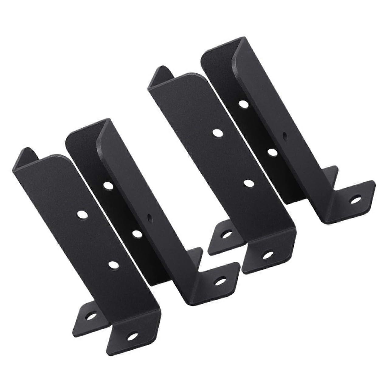 4pcs Heavy Duty Deck Post Base Brackets RustResistant Fence Post Anchors for Outdoor Use