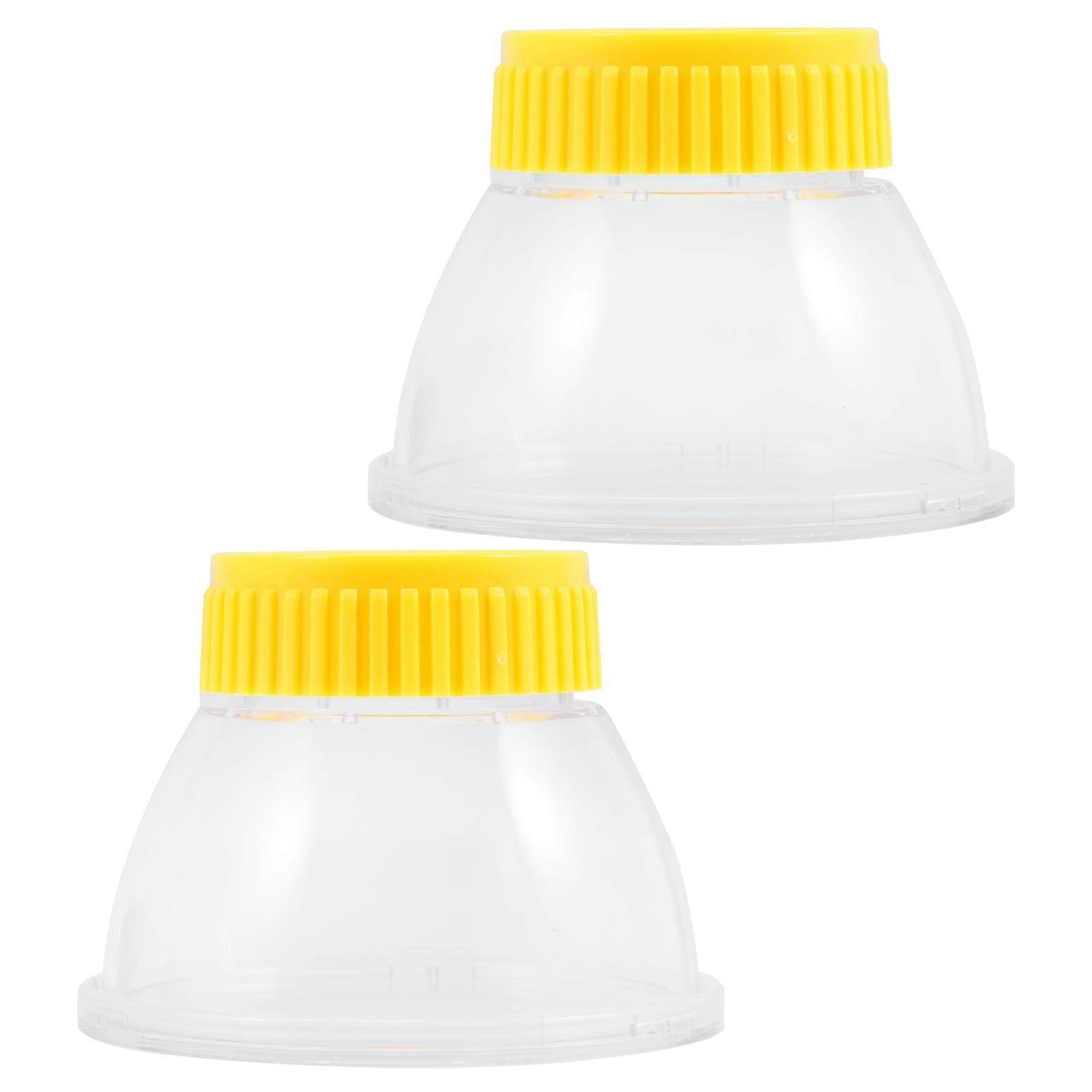 Insect Observation Box for Catching Kit with 2Pcs Yellow Plastic Cages