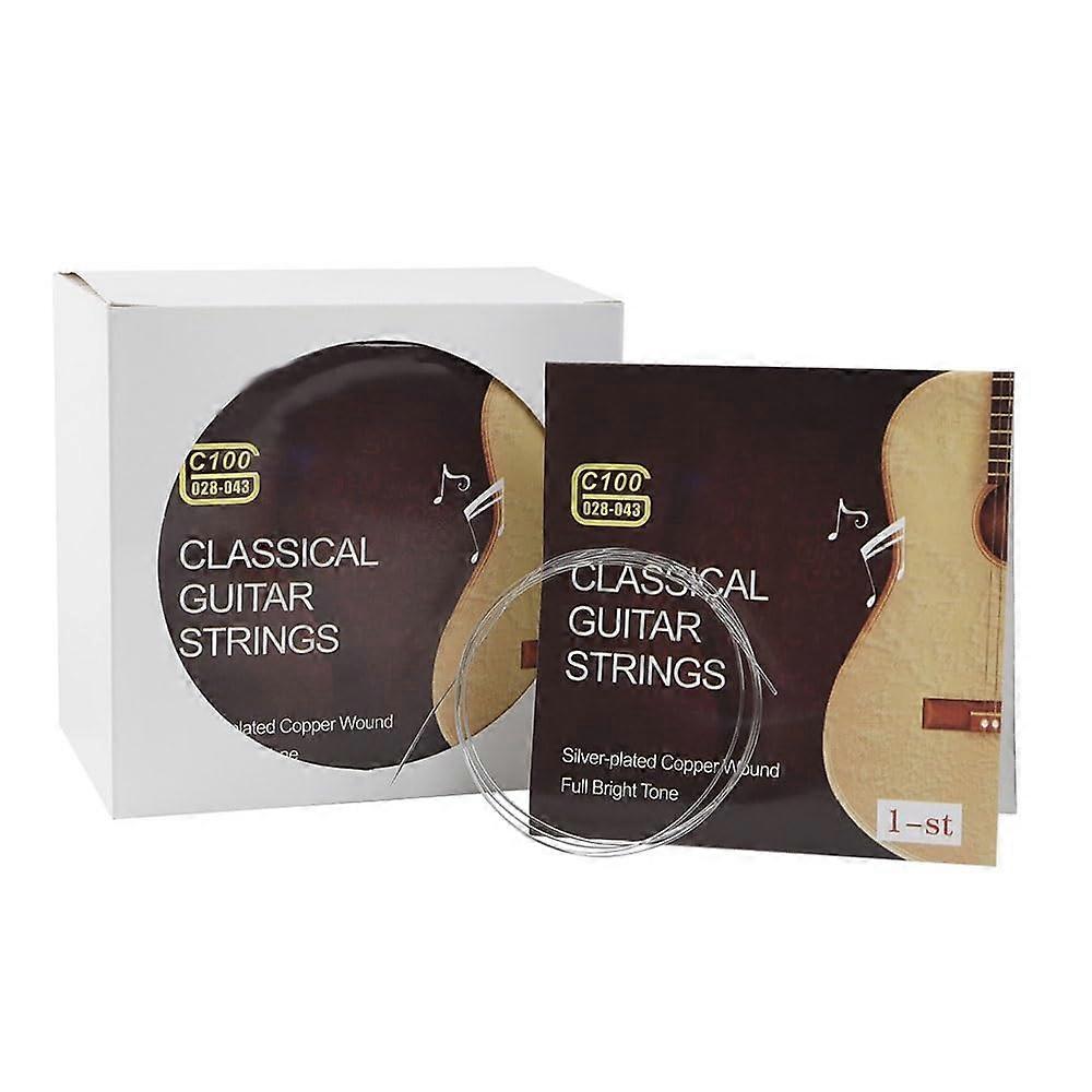 C100 Classical Guitar Strings 100Pack Nylon 0.71mm  Tension Clear Tone Stable Tuning