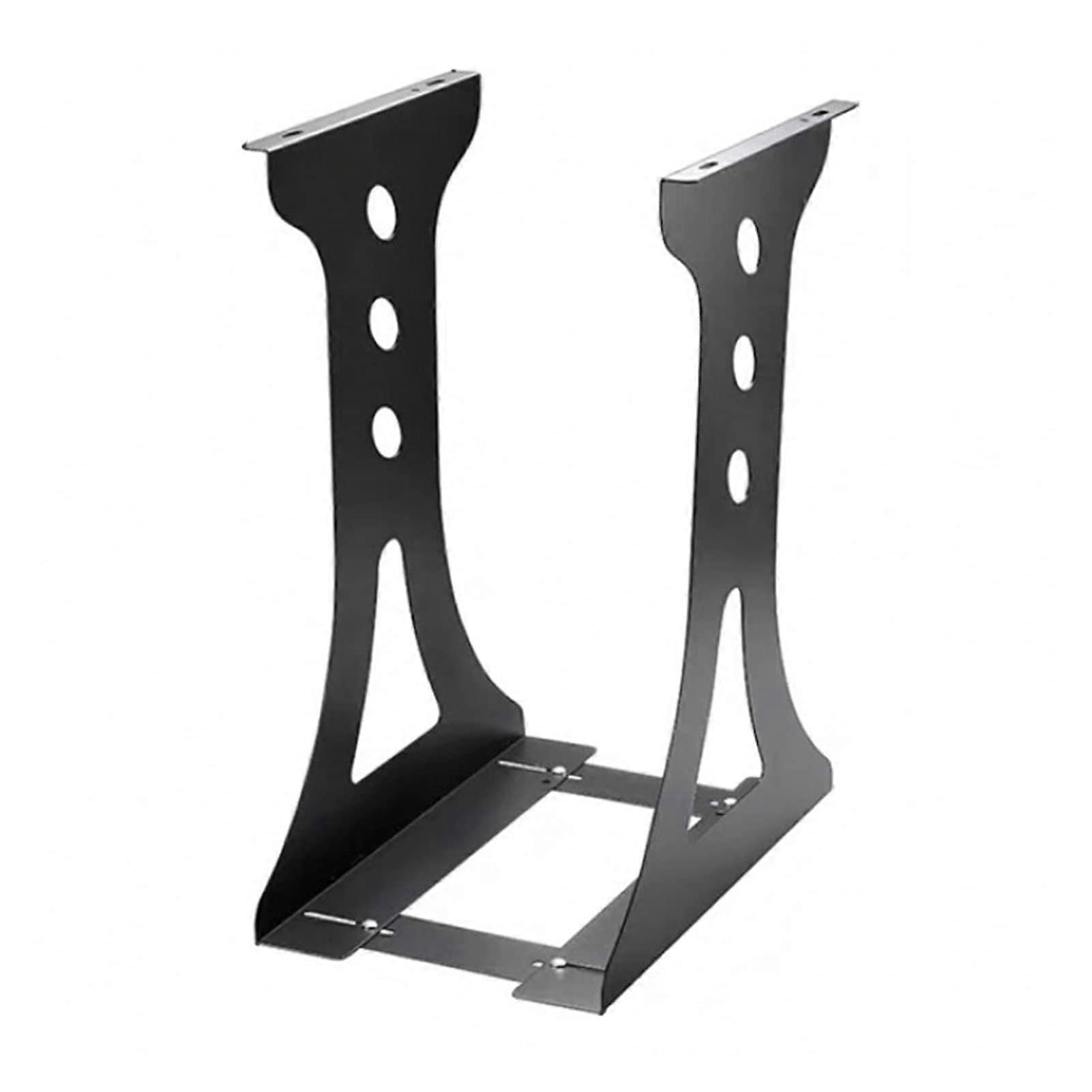 Adjustable Under Desk CPU Holder SpaceSaving PC Tower Mount for Computer Black