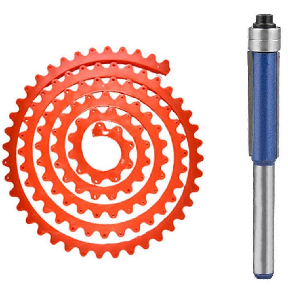 2M Adjustable Woodworking Gear Driven Profiling Strip Flexible Curve Template Tool