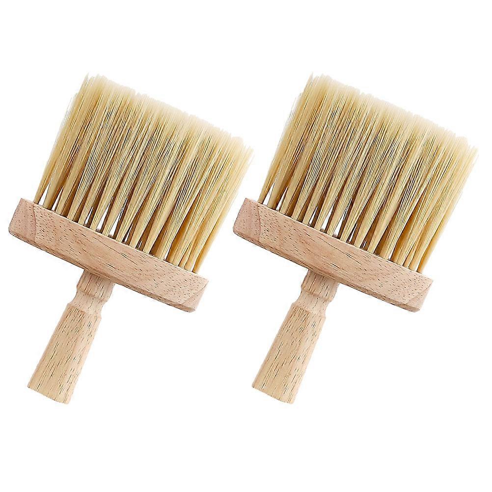 Dusting Brush Wood Handle for Cleaning 2Pcs Keyboard and Window Cleaning