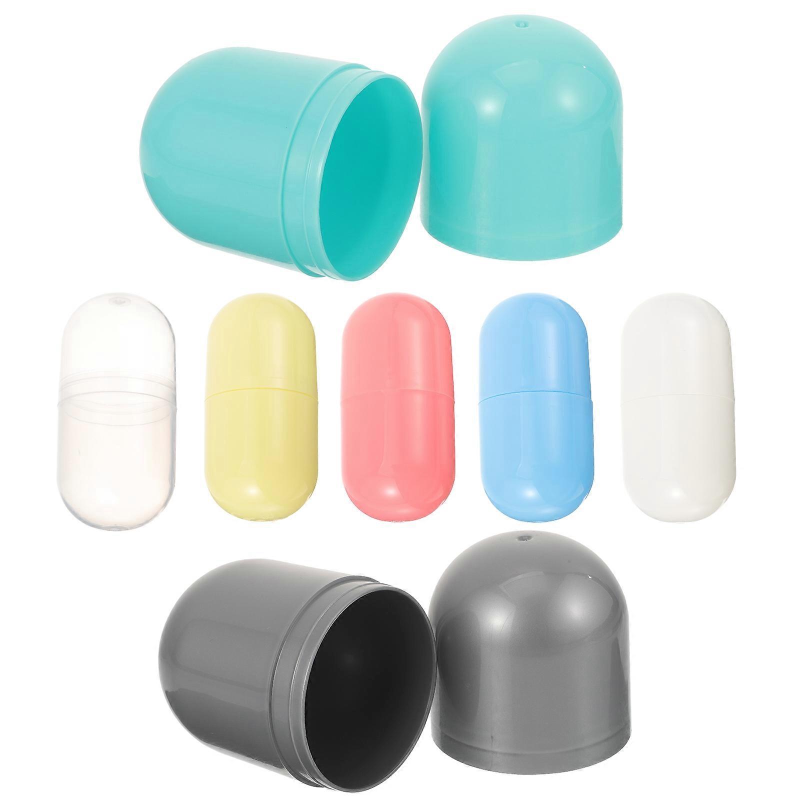 Fillable Plastic Capsule Shell Toy Storage Boxes for Decoration 7Pcs