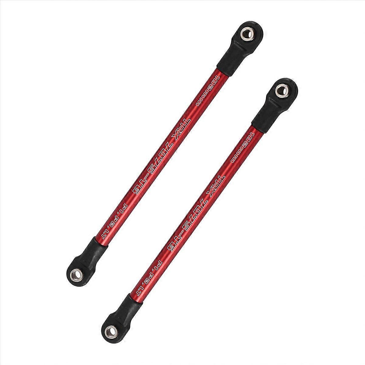 2Pc Pushrod Link Rod 5318 Red-Anodized for 1/10 E- RC Car
