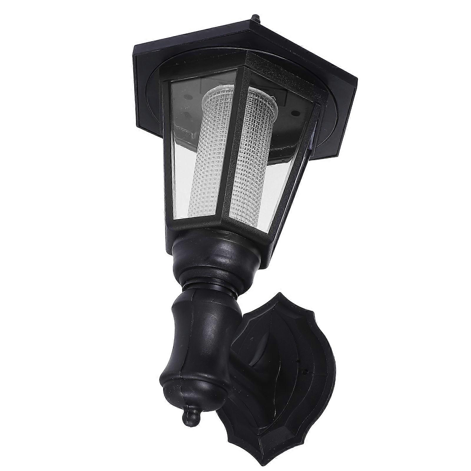 Solar Powered Wall Light Hexagon Lantern for Lighting Use in Yard Outdoor