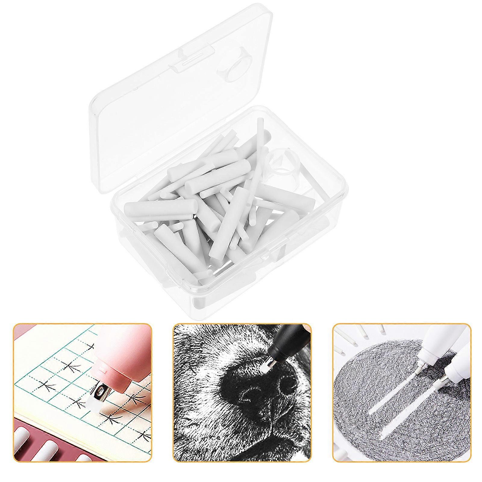 Electric Eraser Replacement Refill Core Rubber for Pencil Use 70Pcs