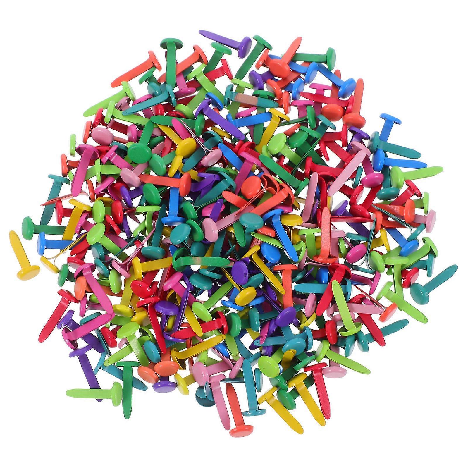 Iron Material Mini Brads for Paper Binding with 350Pcs Craft Fasteners