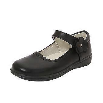Meisjes Mary Jane ballerina's, balletschoenen voor bruiloften, feestjes en school, voor peuters van 8-9 jaar, zwart.