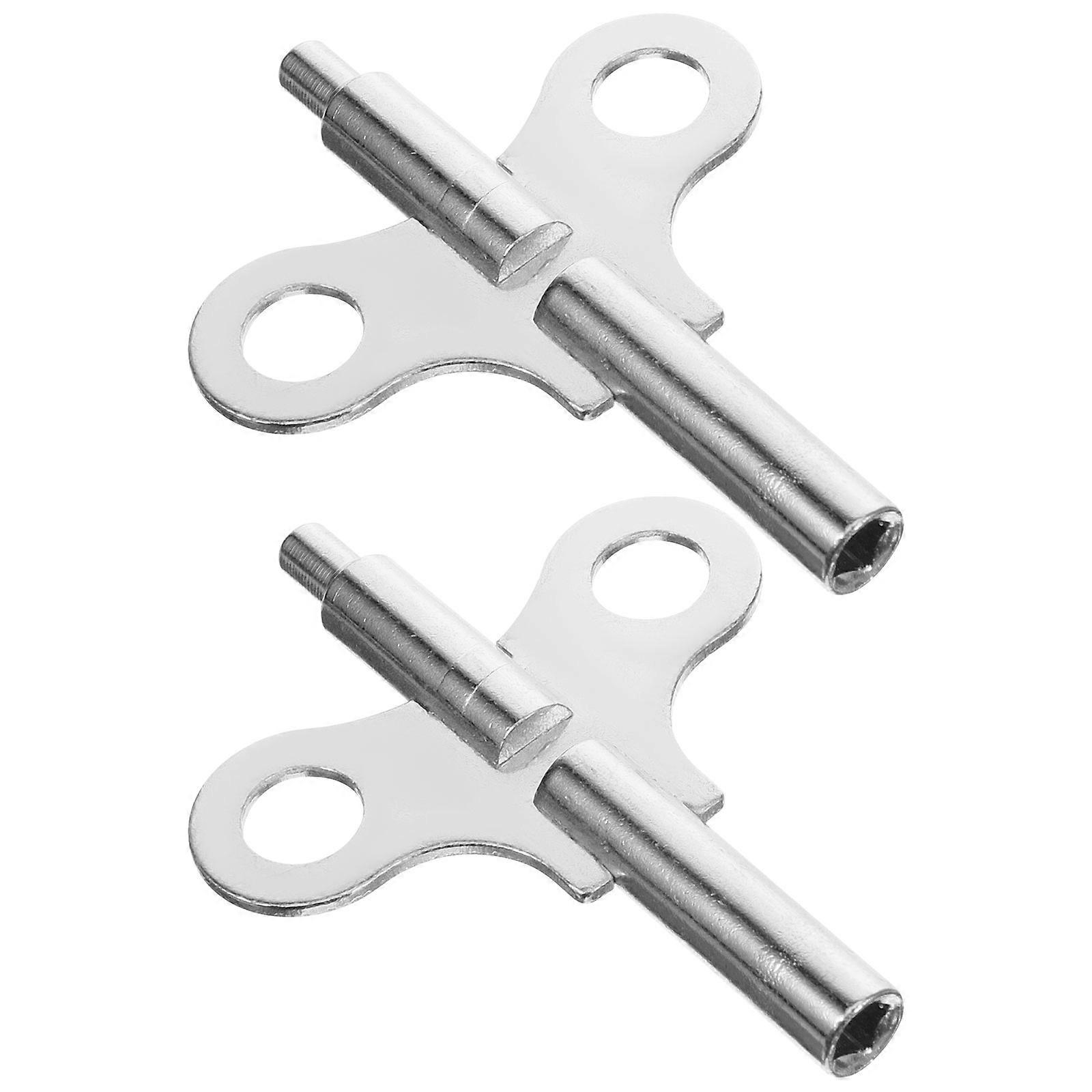 Steel Clock Repair Keys for Clock Winding Function 6Pcs Durable Set