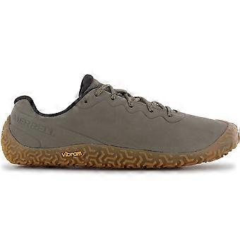 Merrell Vapor Glove 6 LTR Leather - Herre Barfotsko Olivengrønn J067937