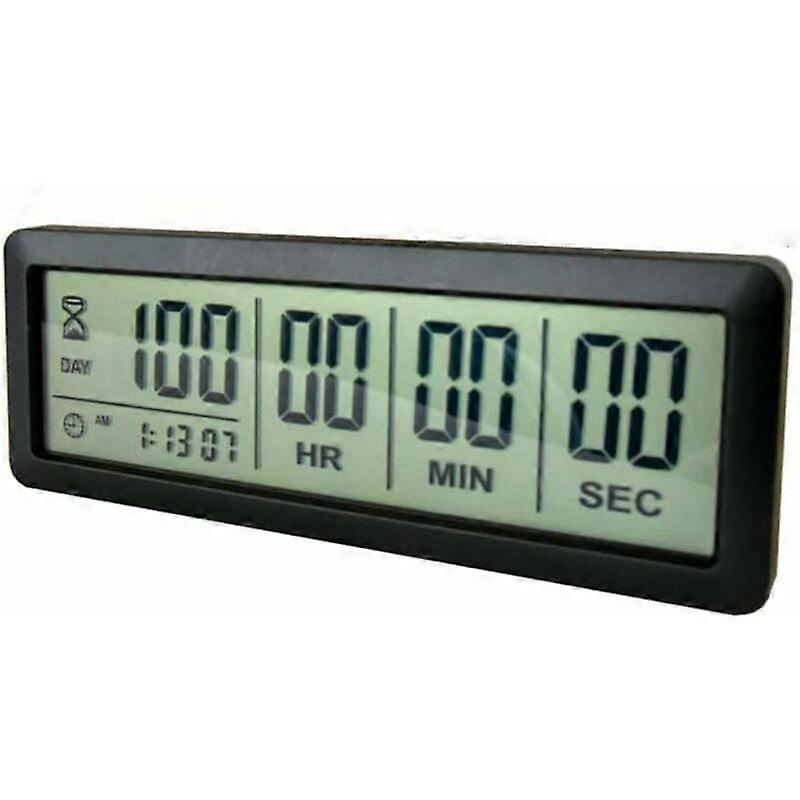 Countdown Clock with Large LCD Display, Digital Countdown Timer for Retirement Wedding Vacation Holiday Events, Adjustable Countdown Timer with