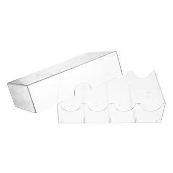 Transparent Poker Chip Case Multi-Function Chip Box for Paper Clip Storage