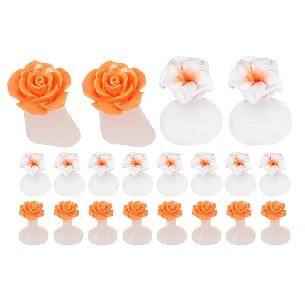 Silicone Toe Separator Pedicure Tools for Toe Corrector 16Pcs Pack Assorted
