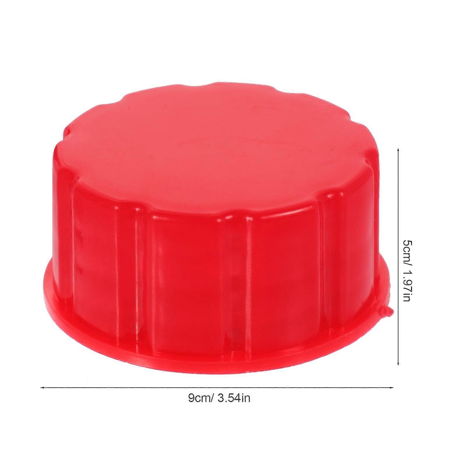 Leakproof Can Cap Replacement for Can 2Pcs Red Coarse Thread Caps