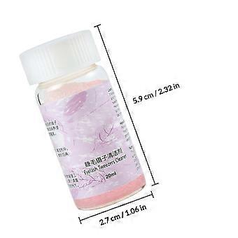 Set van 2 pincetten voor wimperextensions en een vloeistof om de lijmresten te verwijderen.