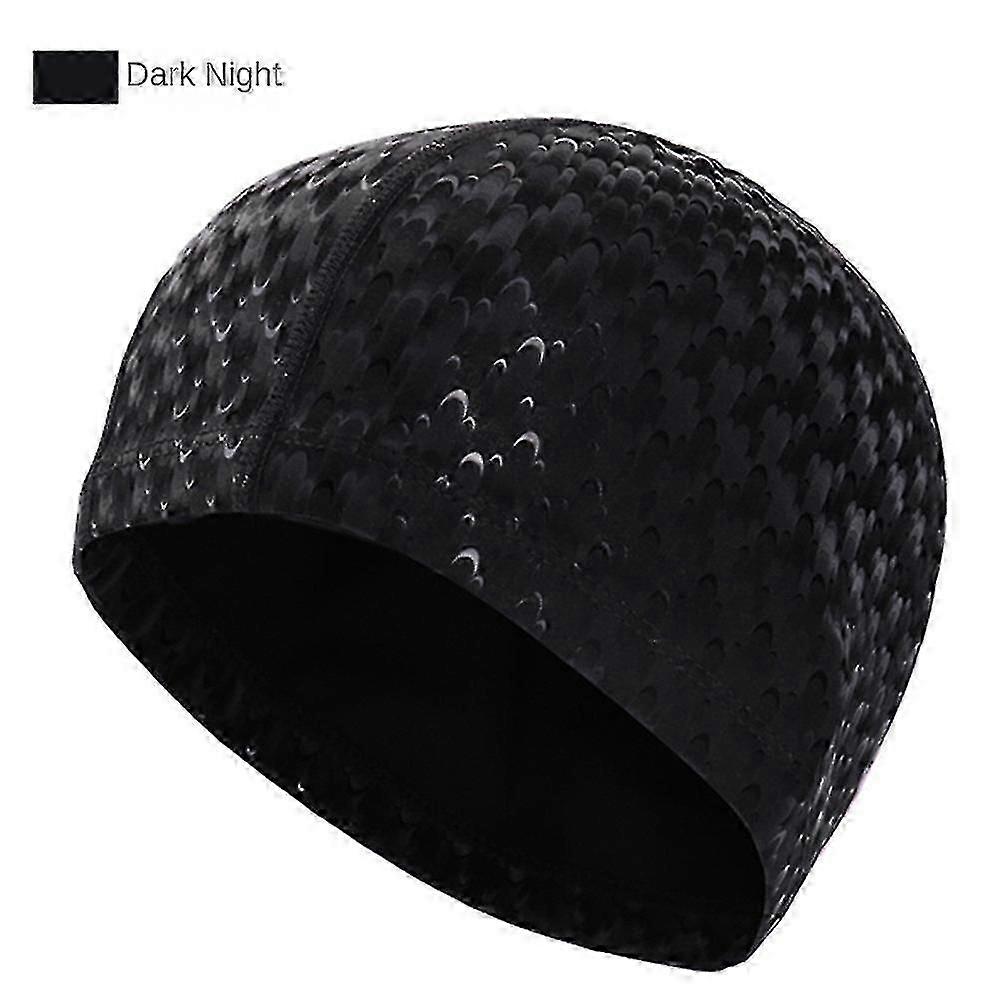 Women's Solid Color Elastic Comfortable Swimming Cap Diving Cap