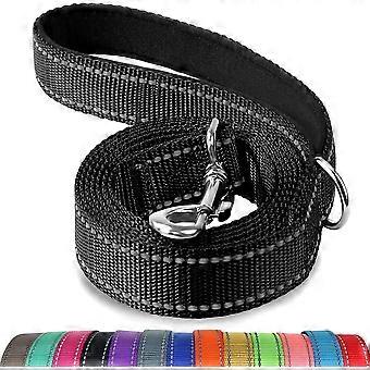 Padded Handle Dog Lead, Double-Sided Reflective Nylon Leads for Training, Walkin