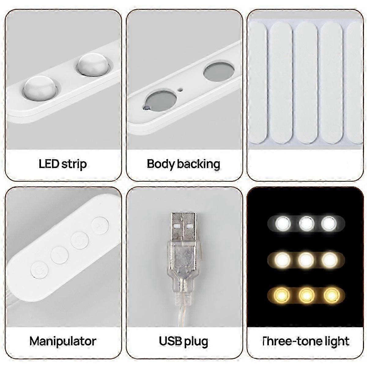 Éclairage LED compatible avec miroir, éclairage compatible avec coiffeuse