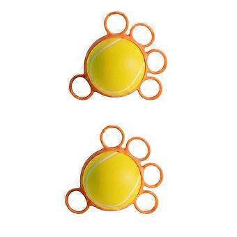Elastic PU Grip Trainer, 2-Pack Finger Strength Ball for Muscle & Hand Training