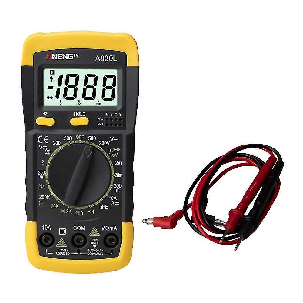 Digital Lcd Voltmeter Ammeter Ohmmeter Multimeter Volt Ac Dc Tester Meter
