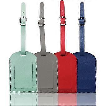 Luggage Tags, 4 Piece Luggage Tag Set, Travel Bag Labels