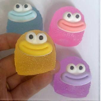 Juguete antiestrés divertido con ojos grandes, juguete blando de rebote lento para aliviar la ansiedad, juguete antiestrés con dibujos animados adorables