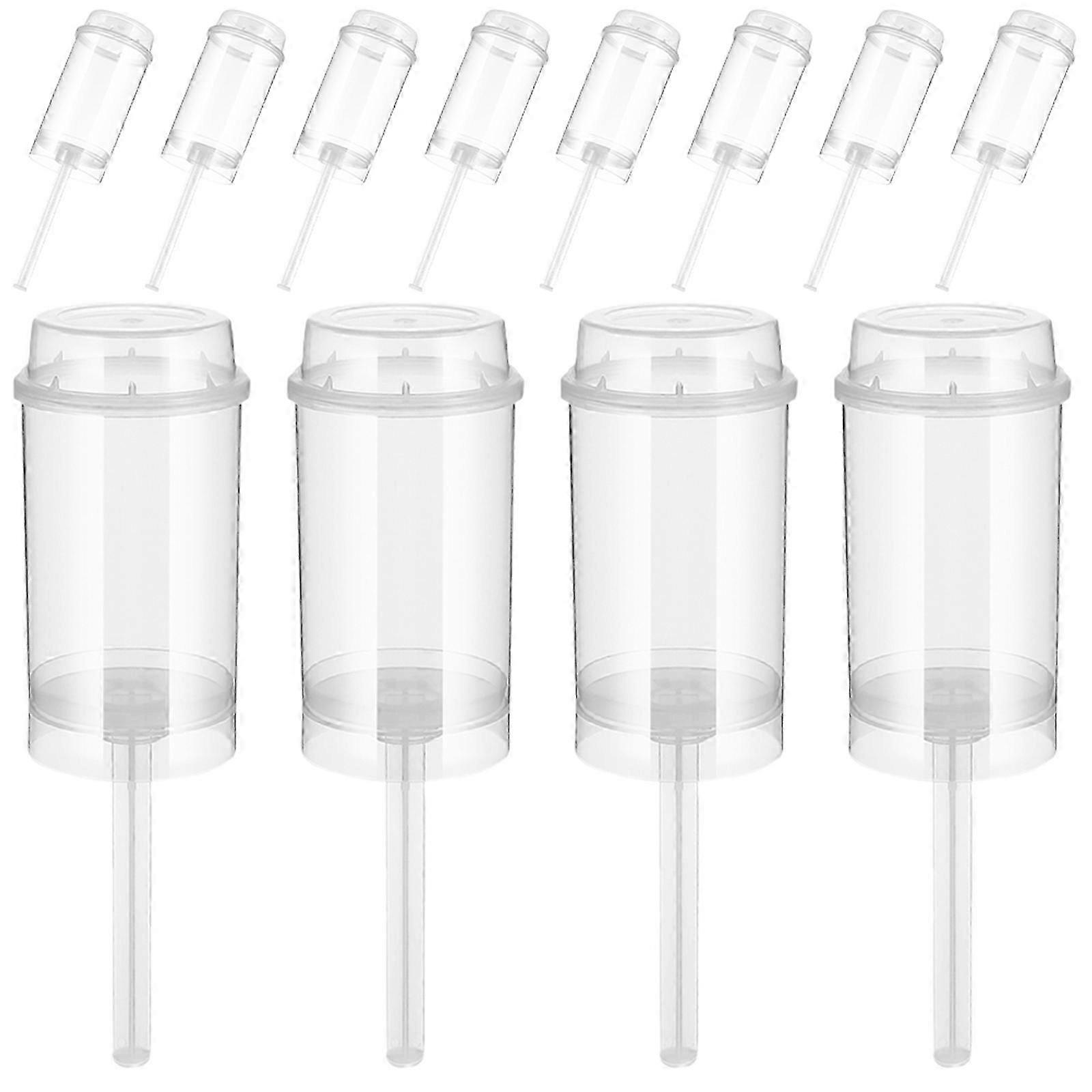 30pcs Cupcake Push Pops Containers Portable Cake Push Cups Round Clear Cake Push Holder