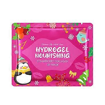 Confezione da 10 maschere labbra in idrogel al profumo di fragola per un'idratazione profonda e un trattamento nutriente.
