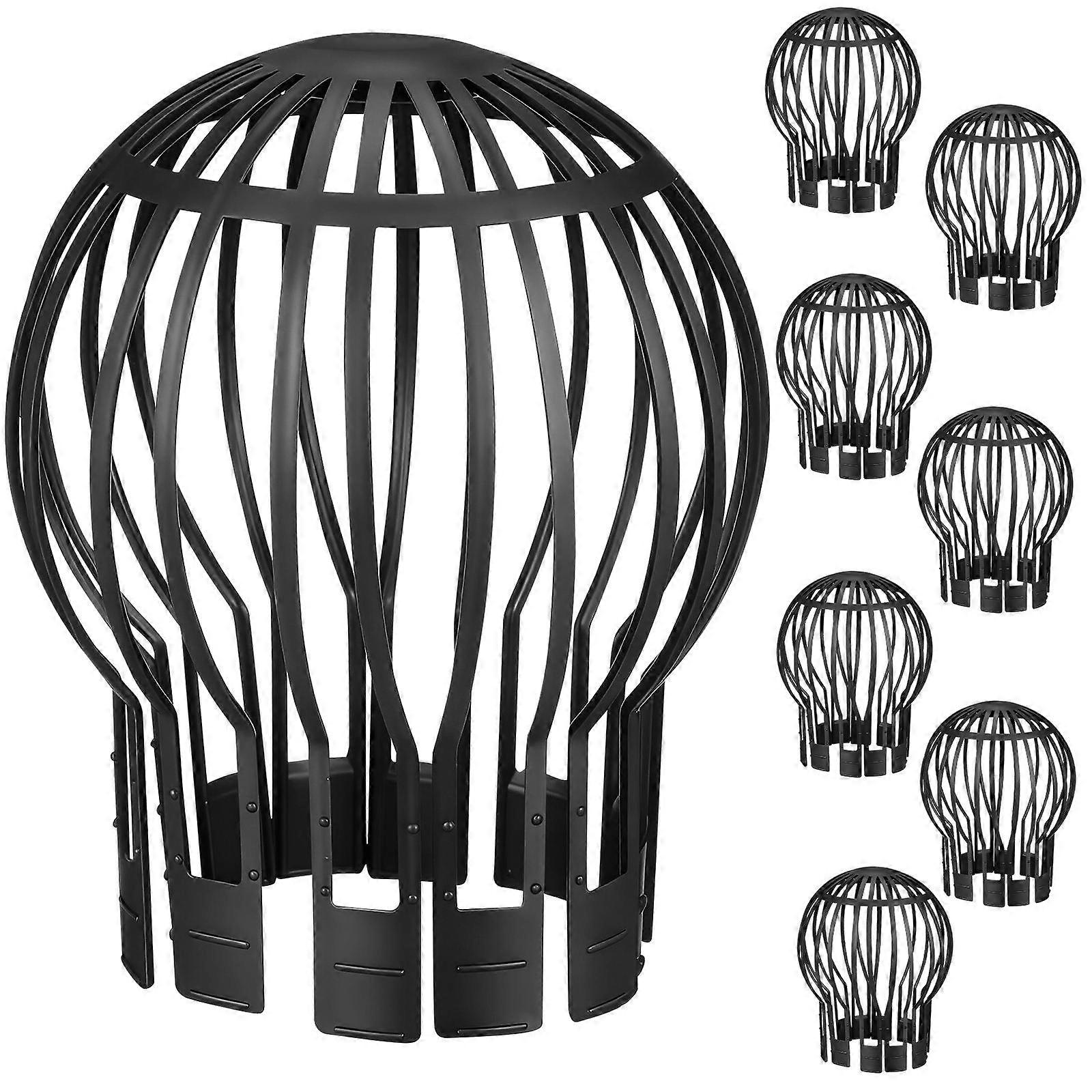 8 Pcs Gutter Guards Leaf Filter Gutter Strainers Roof Downspout Guards Protector