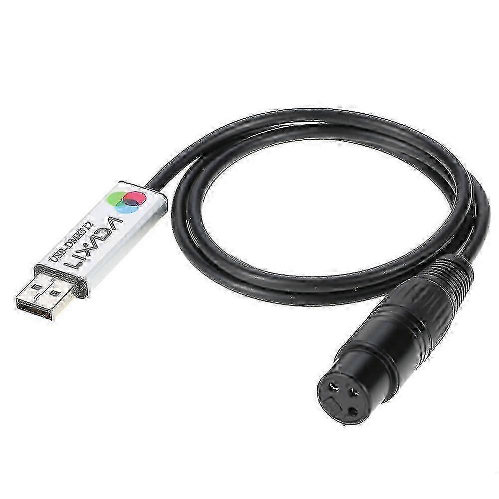 USB to DMX Interface Adapter LED DMX512 Computer PC Stage Lighting Controller Dimmer