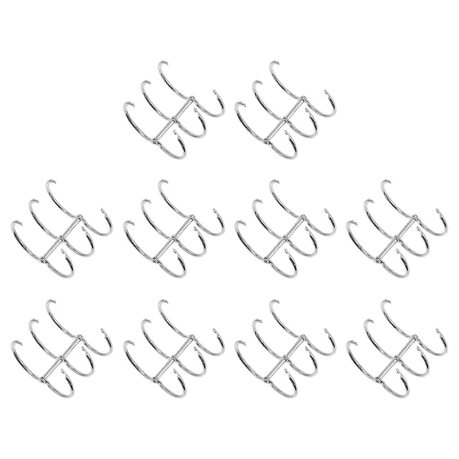 10pcs Practical Binding Rings Loose Leaf Binding Ring DIY Notebook Coils