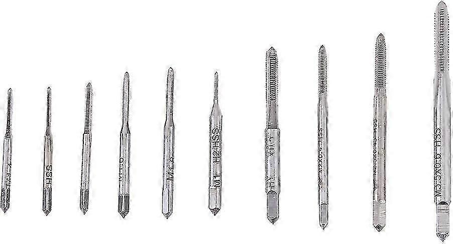 10pcs Mini Tapping Screws Metric Threaded Taps Tap Tap Hand Machine Taps
