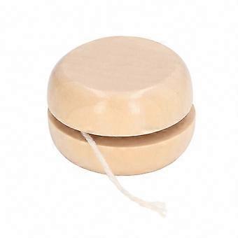 Portable & Durable Wooden YoYo Set, 4-Piece Small 4.7x3.2cm DIY Toys