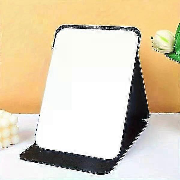 Durable makeup mirror with polished glass surface, portable, practical & with good angle