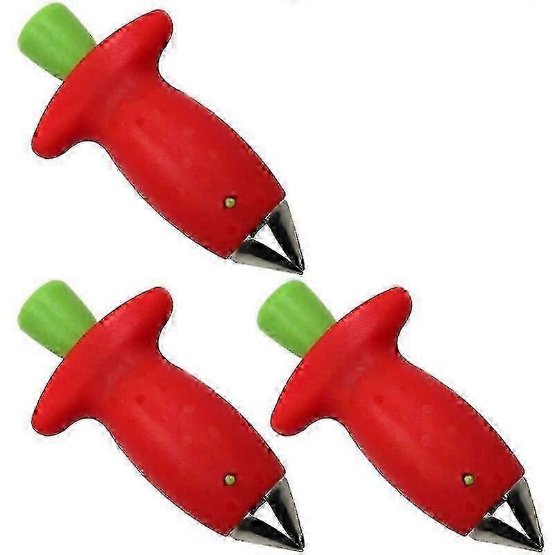 (3pcs)Fruit Stem Remover Reusable Strawberry Stem Remover Kitchen Accessories